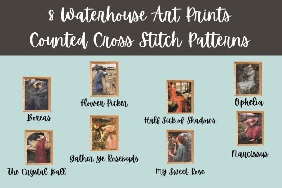8 Waterhouse Cross Stitch Patterns: Bridging Victorian Artistry and Modern Creative Workflows
