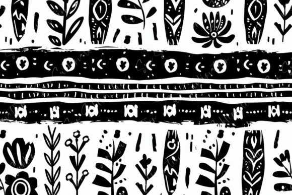 Abstract Tribal Pattern: A Versatile Asset for Modern Creative Projects