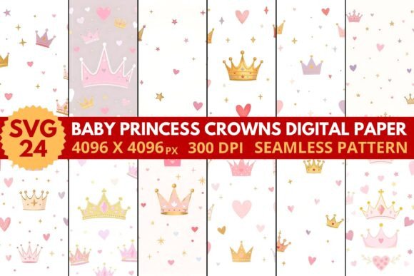Baby Princess Crowns Digital Paper: A Comprehensive Evaluation