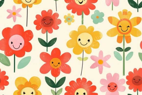 Bringing Joy to Every Project with the Happy Floral Seamless Pattern