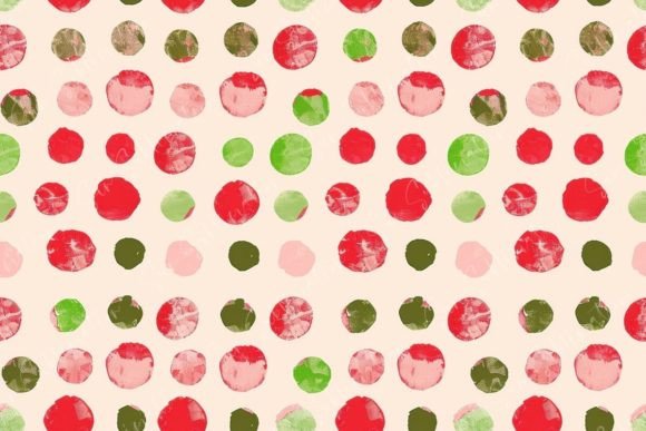 Colorful Polka Dot Seamless Pattern