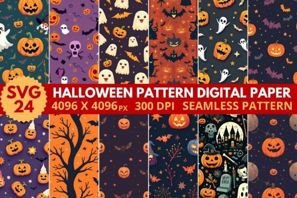 Halloween Pattern Digital Paper: A Comprehensive Guide for Creative Projects
