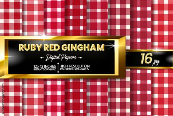 Ruby Red Gingham Digital Papers: A Strategic Asset for Creative Branding and Operational Efficiency