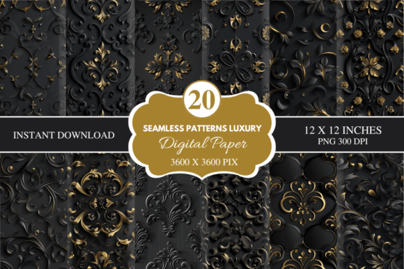 Seamless Patterns Luxury Scrapbook Paper