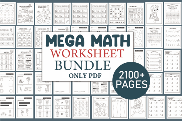 Ultimate Math Worksheets Bundle for Kids