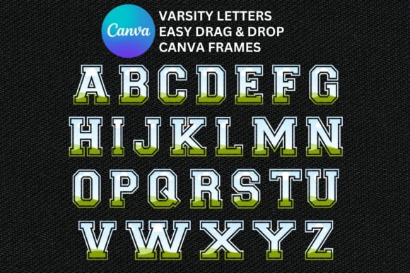 Unlocking Creative Potential with the Varsity Letters Canva Frames Alphabet