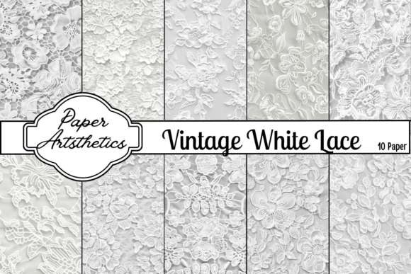 Unlocking Elegance with Vintage White Lace Pattern Digital Paper